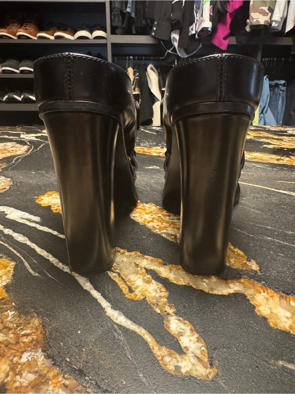 Alexander McQueen Black Platform Sandals - Picture 8 of 8